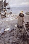Anders Zorn, Fiskmarknad i St Ives